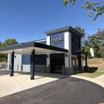 Canal Coffee Co. storefront with drive-thru lanes and front entrance.